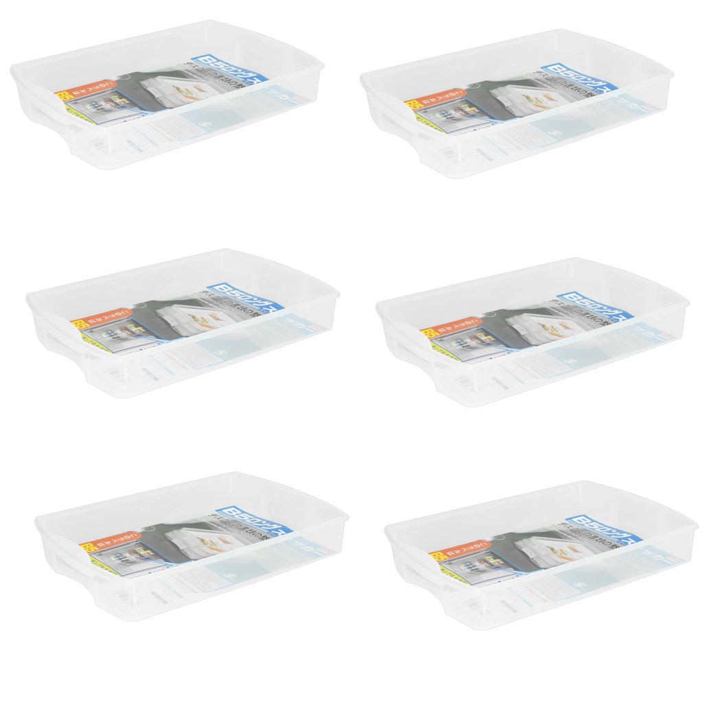 Daiso Khay Đựng Đồ Cỡ B5 20X30.2X4.7Cm B5 Size Stocker Long Type