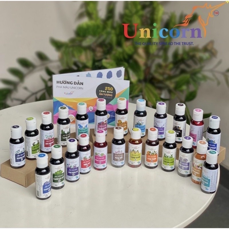 Màu unicorn trang trí bánh kem 60g / màu thực phẩm