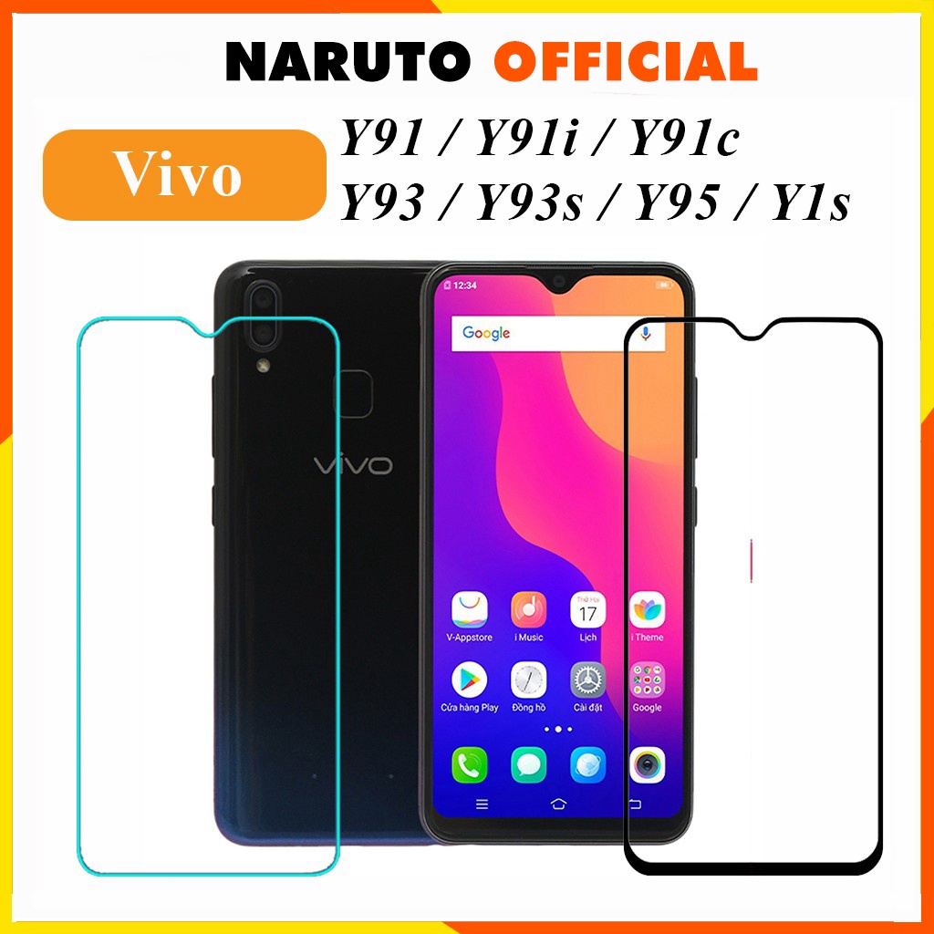 Cường Lực ViVo Y91c Y91 Y93 Y95 Y93s Y91i Y1s Full Màn Trong Suốt Cảm Ứng Mượt Mà Tặng Kèm Khăn Lau [FM]