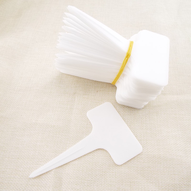 50 cái t-type hoa nhãn nhựa vườn ươm tag cây chậu đánh dấu cho cây tự làm công cụ trang trí vườn viết fvn