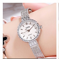 Đồng hồ nữ GEDI 71906 dây lụa mặt nhỏ thời trang Bán lẻ giá sỉ