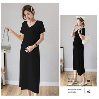 Váy Bầu Đầm Bầu Thun Lạnh A1728