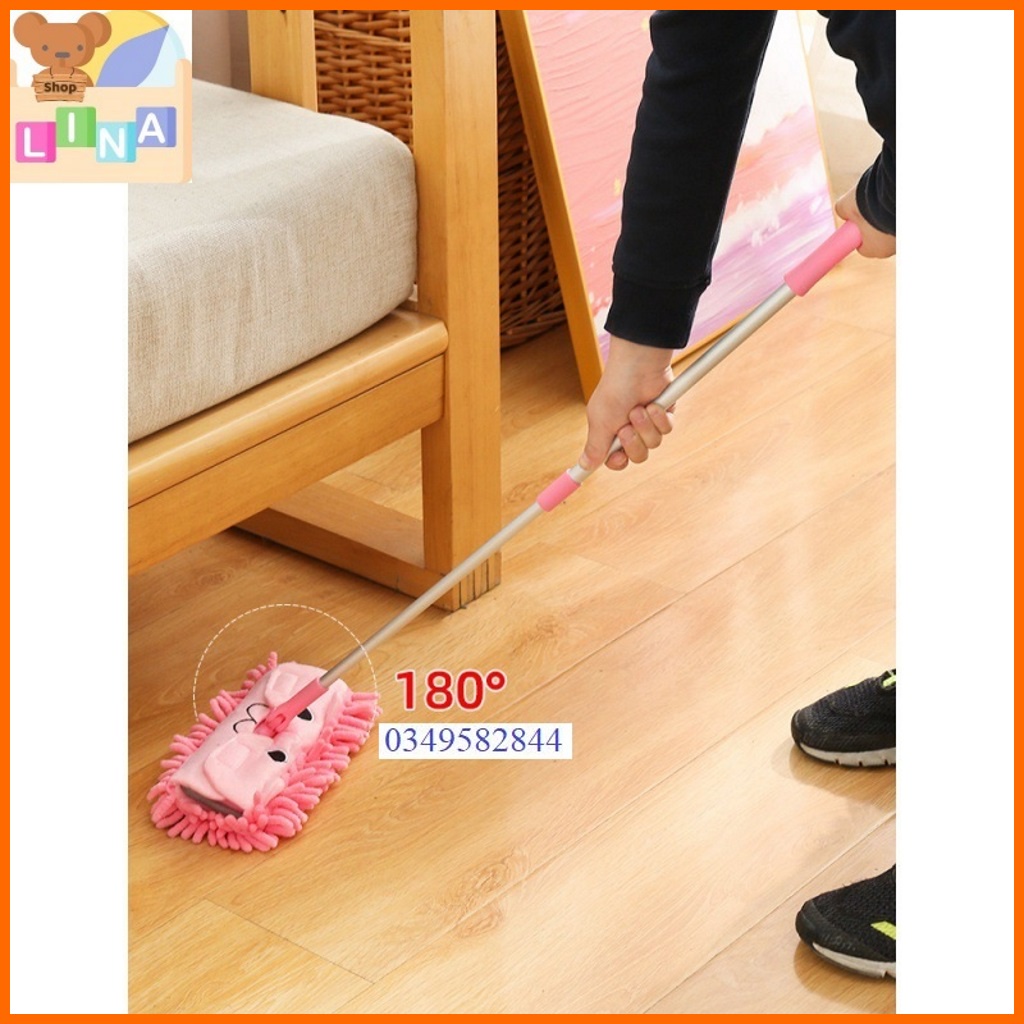 Bộ Chổi Hót Rác Và Cây Lau Nhà Cho Bé Thực Hành Cuộc Sống, Tránh Xa TV, Điện Thoại - LINA Kids