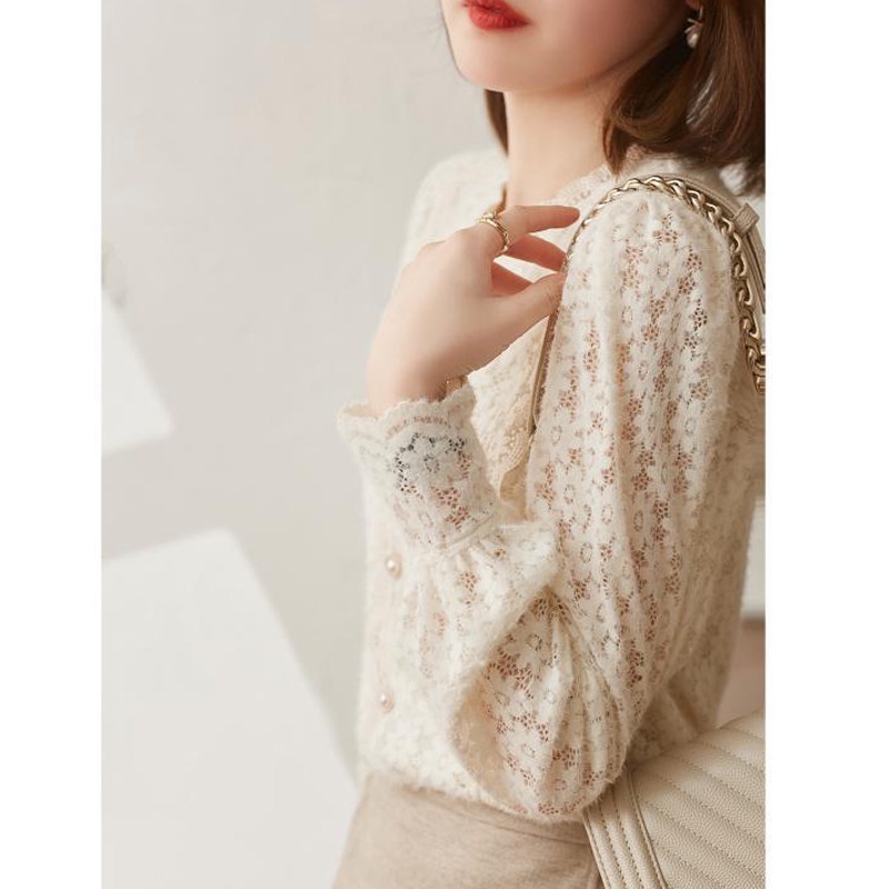 Áo sơ mi IELGY dài tay thời trang Pháp dành cho nữ