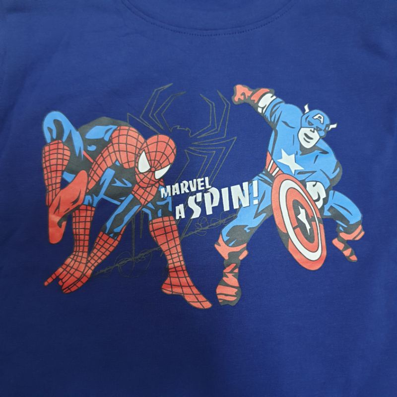 Áo bé trai tay dài in siêu nhân bo tay 12- 35kg(vải dày đẹp)