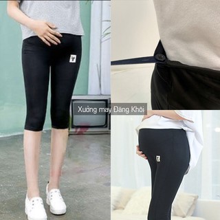 Quần Bầu Lửng ❤️Freeship❤️ Quần Bầu Mùa Hè Dáng Ngố Đỡ Bụng N150