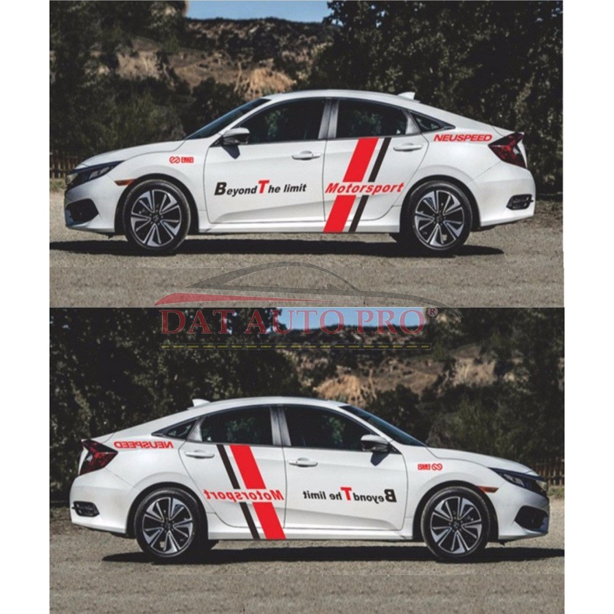 Tem Dán Thân Xe Beyond The Limit-.MotorSport