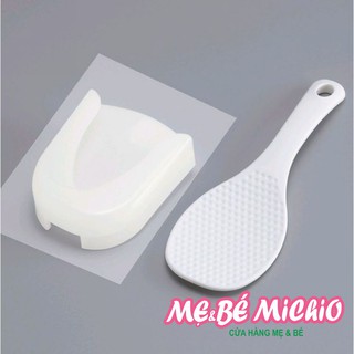 Muôi xới cơm kèm giá đựng Nhật Bản