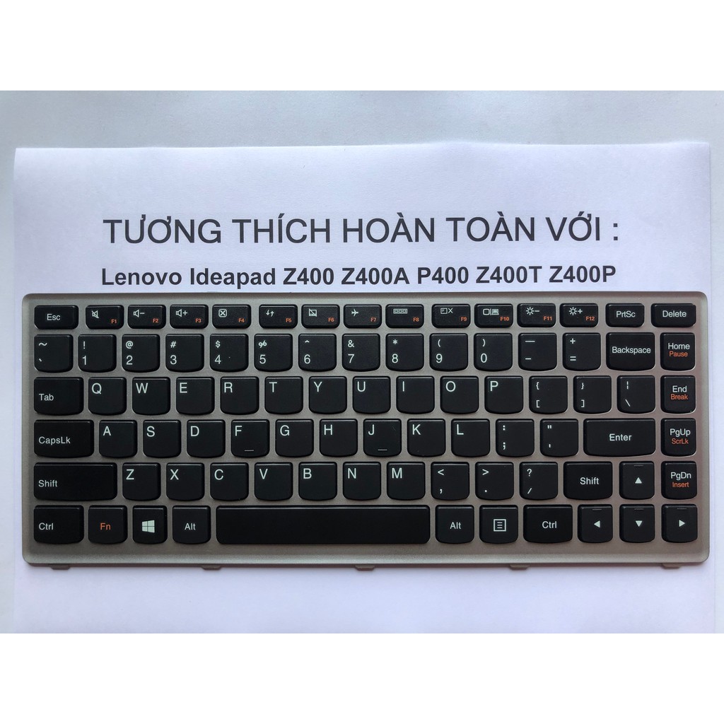 Bàn Phím Laptop Lenovo Ideapad Z400 Z400A P400 Z400T Z400P Hàng Mới 100% Bảo Hành 12 Tháng Toàn Quốc