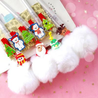 Bút quả bông noel BQB21 bút quả bông cute bút quả bông dễ thương