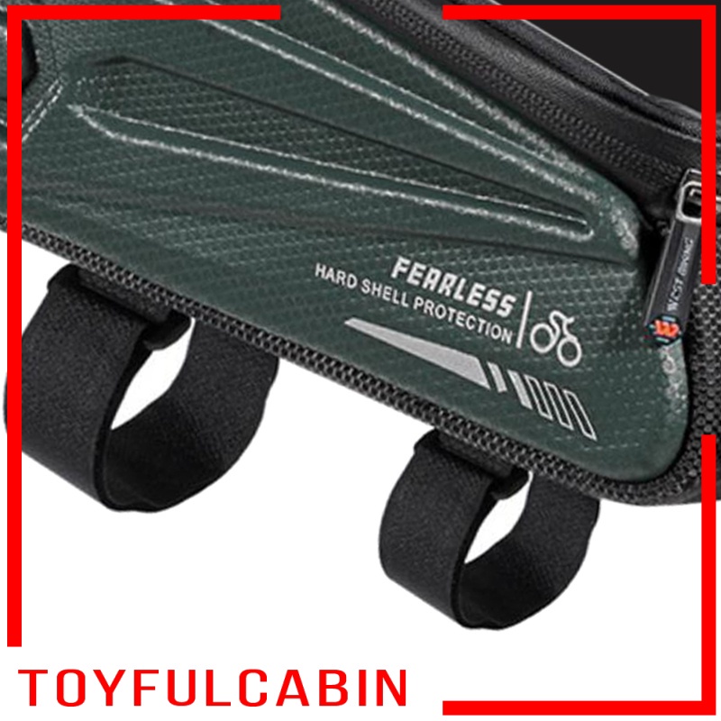 Túi Đựng Đồ Màu Đen Có Thể Chạm Màn Hình Cảm Ứng Gắn Khung Trước Xe Đạp