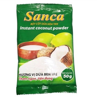 Bột cốt dừa hòa tan sanca - túi 50g