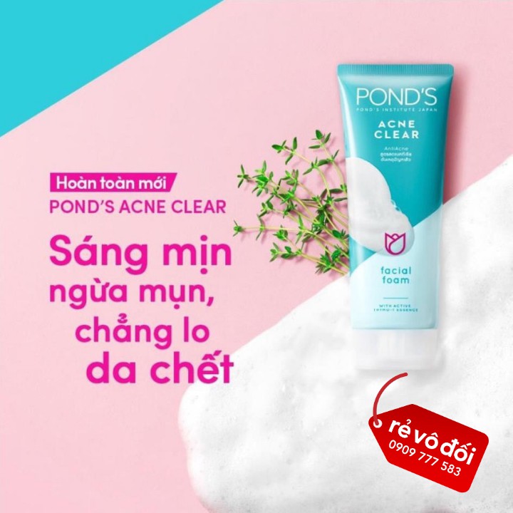 Sữa rửa mặt ngừa mụn Pond's Acne Clear 100g - Hàng công ty