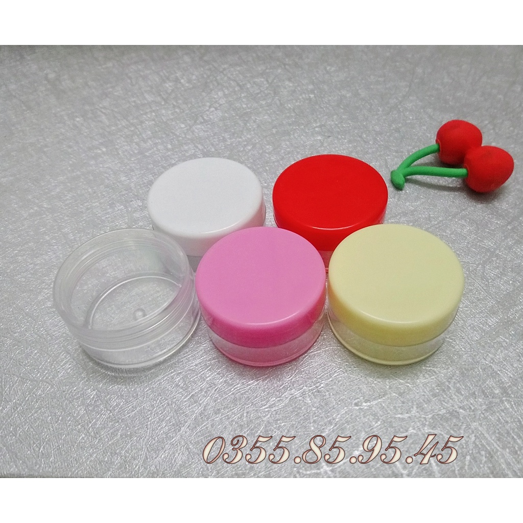 ⚡GÌ CŨNG RẺ ⚡Hũ nhựa chiết mỹ phẩm tròn 5G và 10G - Hủ đựng kem face du lịch.