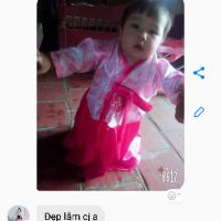Hanbok rời chất gấm thượng hải cho bé