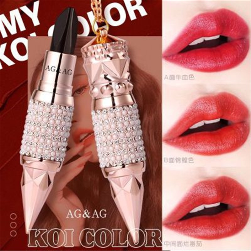 AGAG Queen 's Scepter 3in1 Son môi chống thấm nước 3 màu hàn quốc, lipstik lâu trôi lipstic otwoo Mỹ