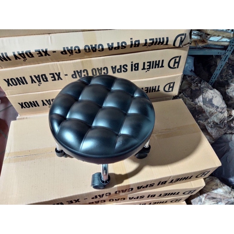Ghế xoay chệt 360° làm móng Nail , đóng hàng tiện lợi