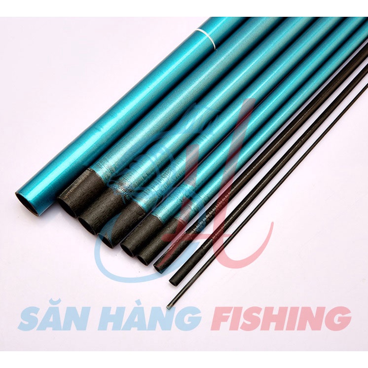 Cần câu cá, cần đài lóng ngắn, thu gọn 41cm, câu cá sông, suối