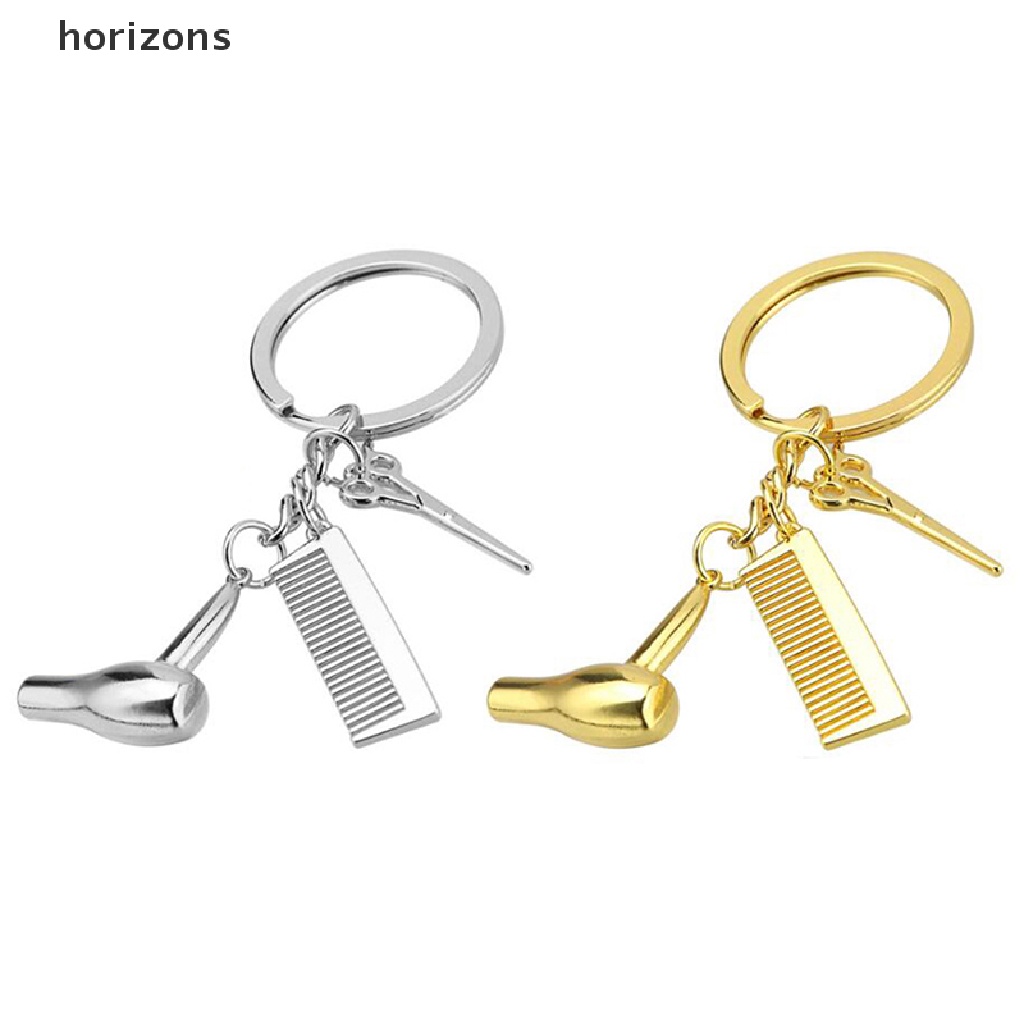 Móc Khóa Hình Máy Sấy Tóc / Lược / Kéo Độc Đáo