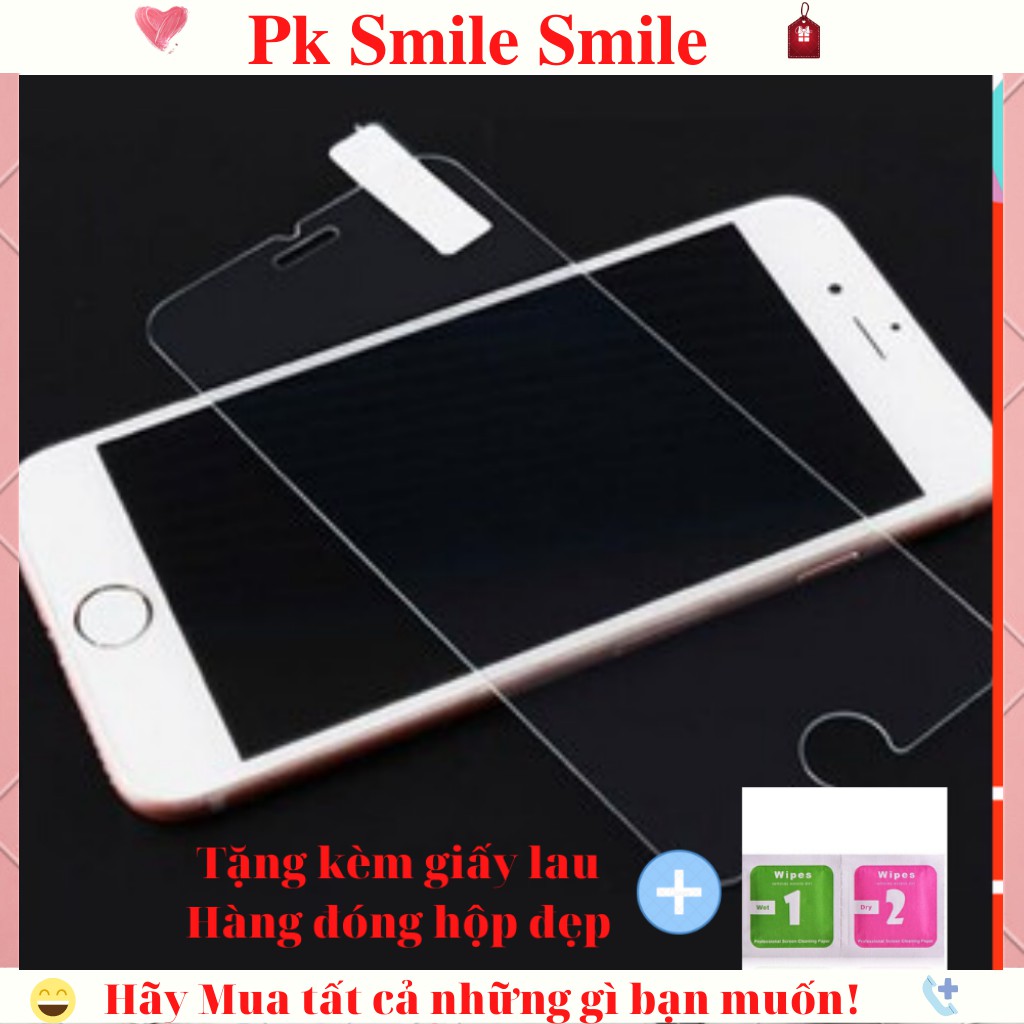 ⚡️Giá Sỉ⚡️ Kính Cường Lực iphone _ Tặng giấy lau - Miếng dán màn hình iphone - No Box