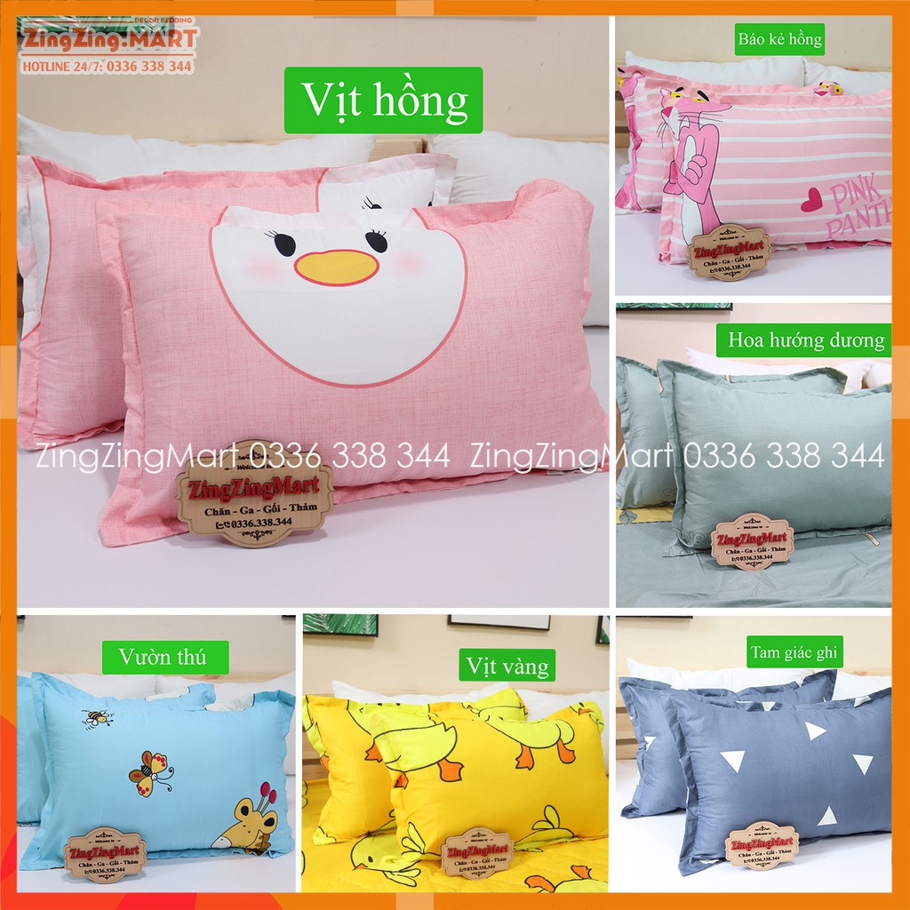 Vỏ Gối Nằm Họa Mi Vàng Chất Poly - Dày dặn không lo bai xù (Được chọn mẫu khác ) | BigBuy360 - bigbuy360.vn