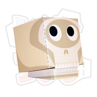 Mô hình giấy đầu lâu Skull - Halloween