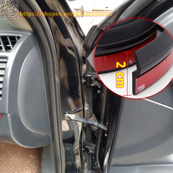 Gioăng Cao Su Chữ Z Chống Ồn Ô Tô Dán Cửa Xe Chống Bụi.