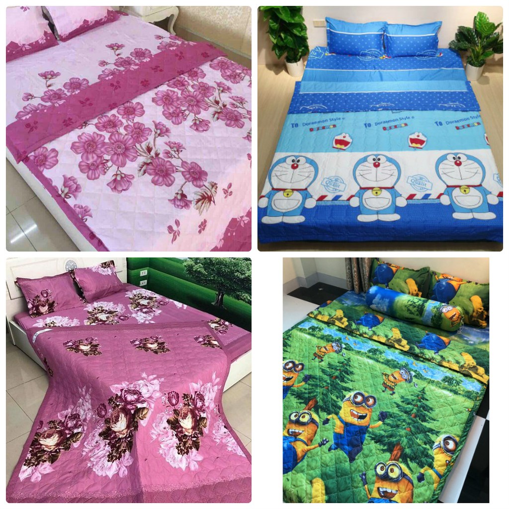 Combo 10 Bộ ga gối cotton poly nhiều mẫu Có Tăng giá. Update 13/06. Chờ 21/6