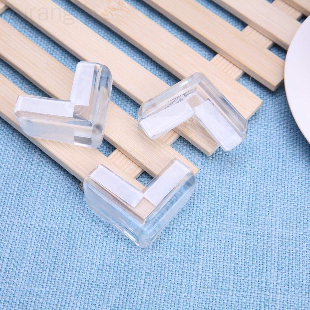 Set 4 miếng bọc cạnh bàn bằng PVC trong suốt chống va chạm bảo vệ an toàn cho bé