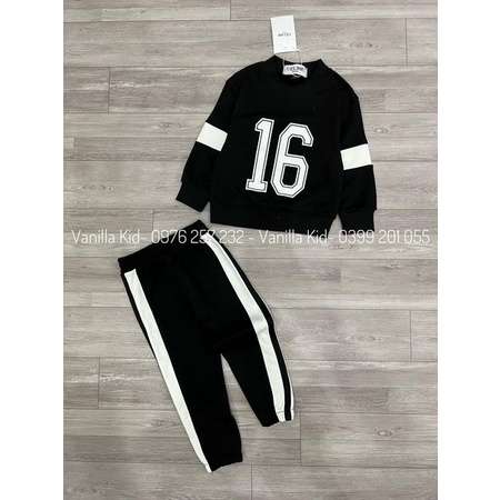 Bộ nỉ đen số 16