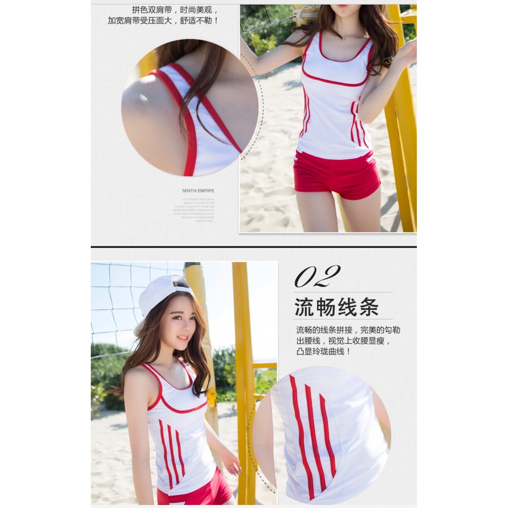 Đồ bơi nữ kín đáo phong cách trẻ trung-trắng | BigBuy360 - bigbuy360.vn