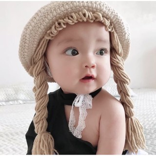 mũ nón tóc giả bé gái