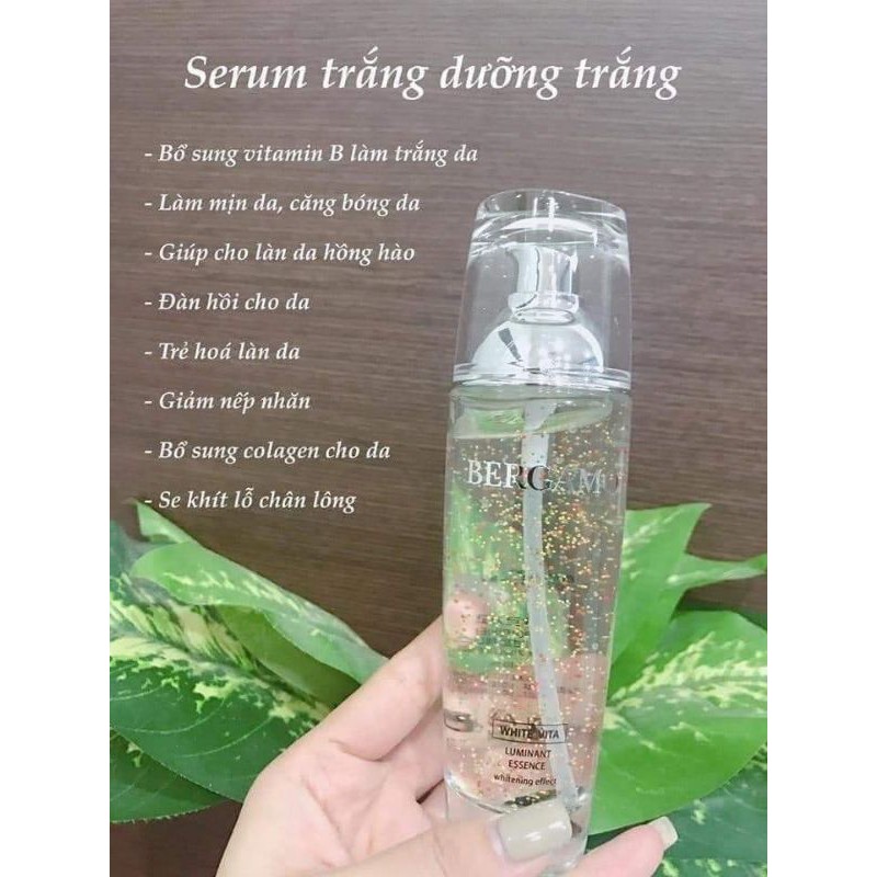 SERUM BERGAMO/ Tinh chất dưỡng trắng da Bergamo 24K Gold Brilliant Essence 110ml