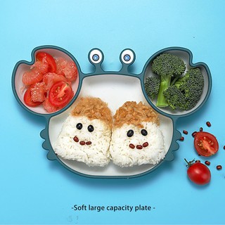 Khay ăn dặm cua silicon cho bé