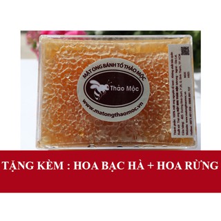  MẬT ONG BÁNH TỔ THẢO MỘC HỘP 500GR TẶNG KÈM HOA BẠC HÀ, HOA RỪNG