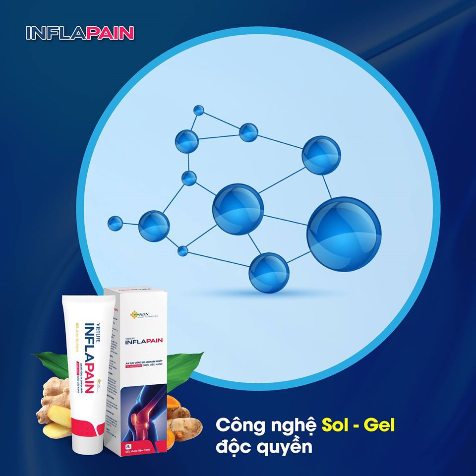 [CHÍNH HÃNG] Vietlife Inflapain 25g - GEL bôi hỗ trợ đẩy lùi đau nhức xương khớp