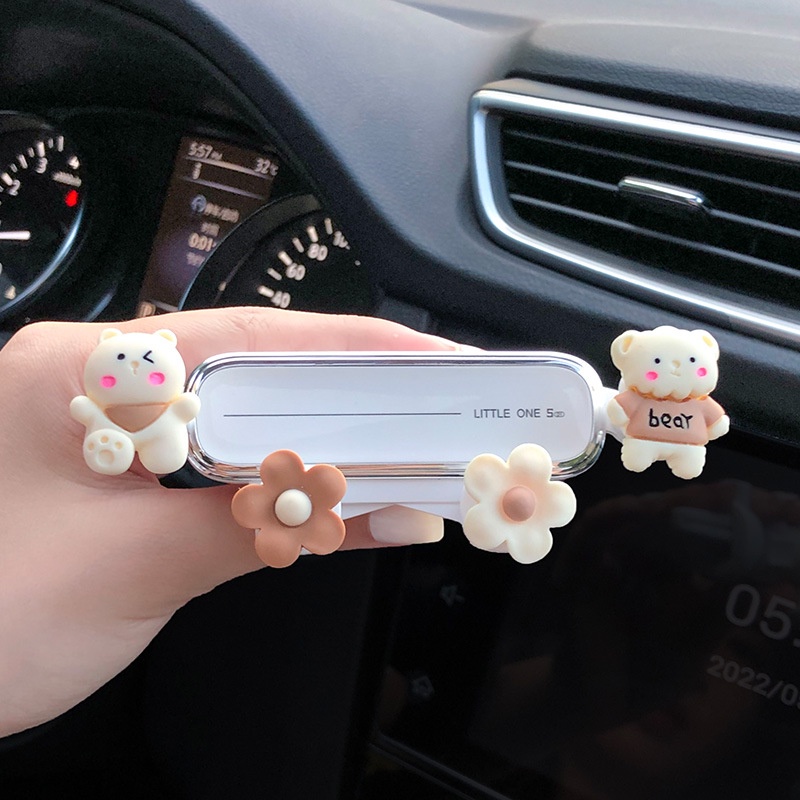 Giá Đỡ Điện Thoại Gắn Lỗ Thông Gió Xe Hơi Kiểu Dáng Hoạt Hình Dễ Thương