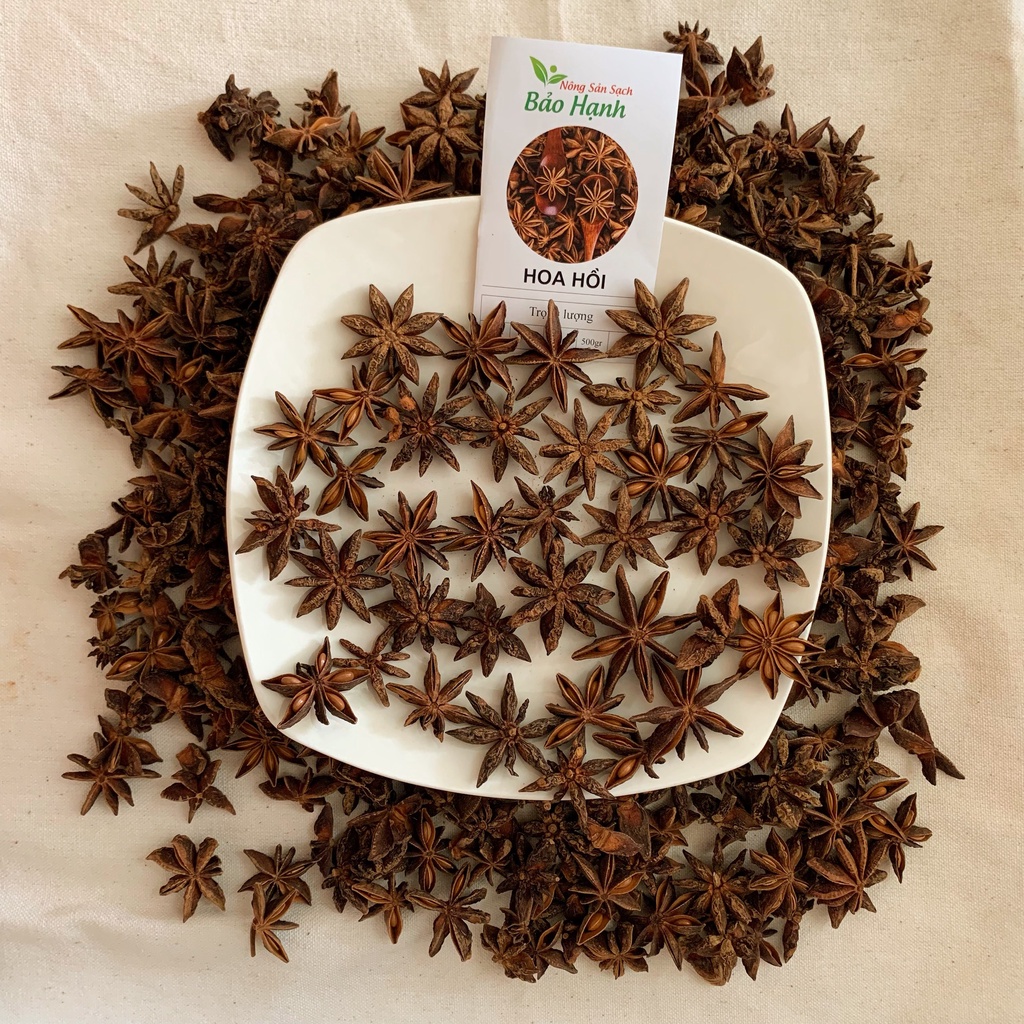 Hoa hồi nguyên chất 100-500gr Star Anise BH Spices chế biến thực phẩm BHS005