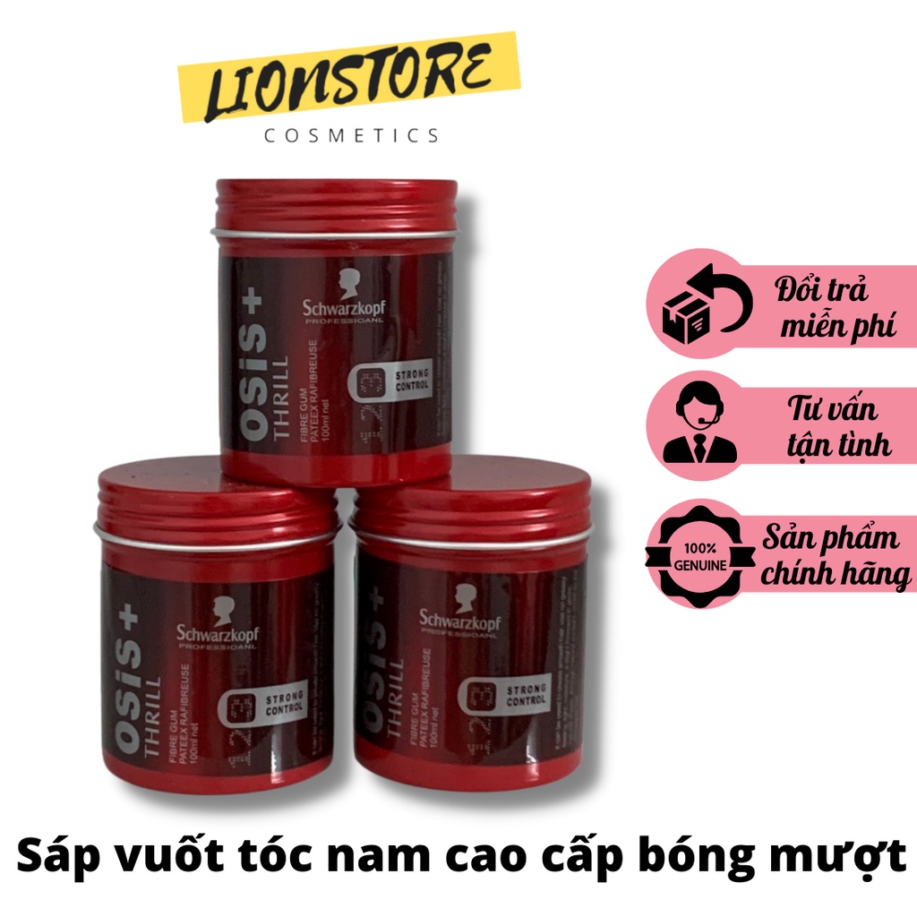 Sáp vuốt tóc nam giá rẻ cao cấp osis thrill3 gel wax tạo kiểu tóc chuẩn salon