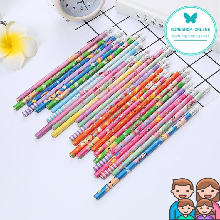 Combo Bút chì HB nhiều hình dễ thương (Sỉ - Lẻ) dodungchobegiasi