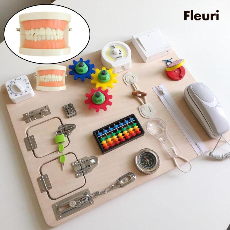 [Fleurir] Mô Hình Răng Đồ Chơi Theo Phương Pháp Montessori Tự Làm Cho Bé Mẫu Giáo