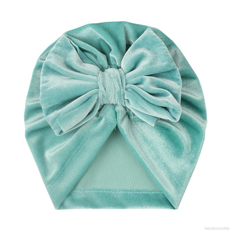 Mũ Trùm Đầu Màu Trơn Co Giãn Cho Bé 0.5-3 Tuổi