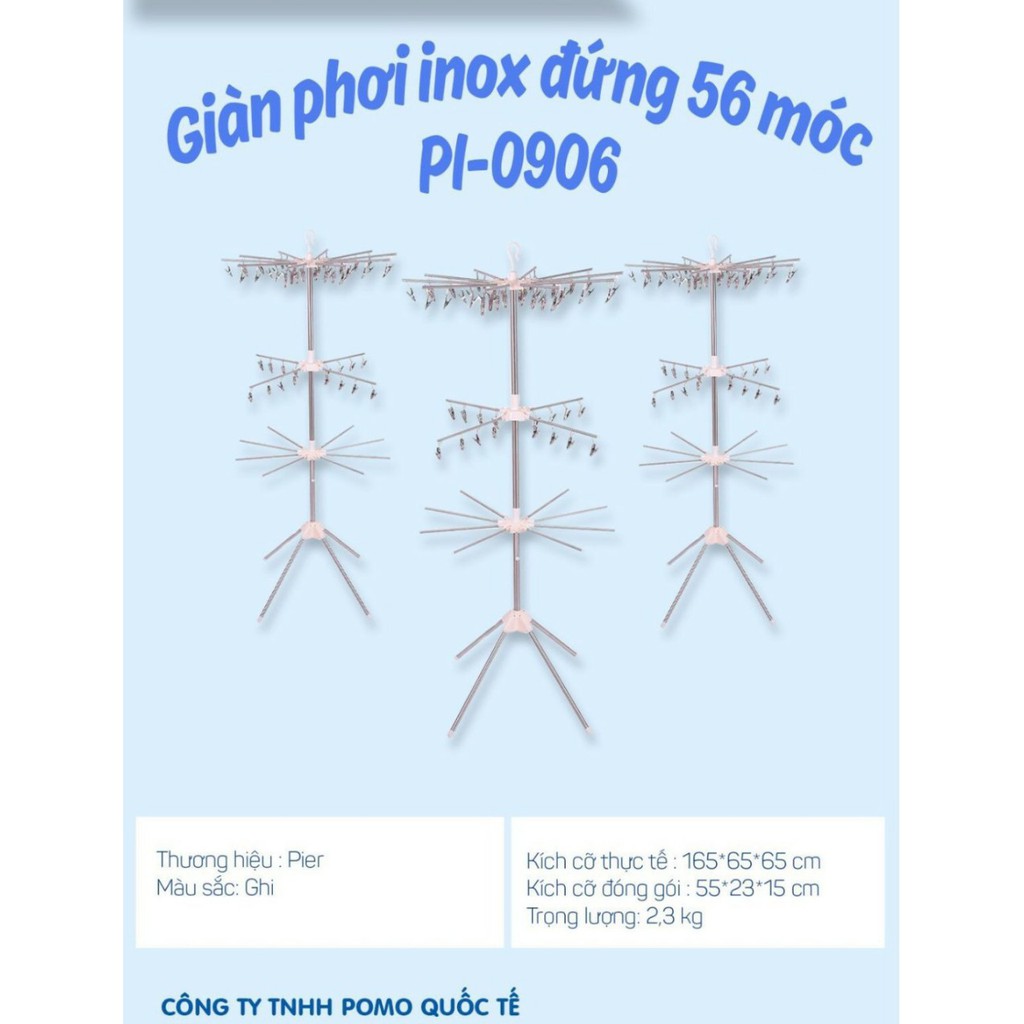 CÂY PHƠI ĐỒ 56 KẸP TIỆN LỢI CHO BÉ