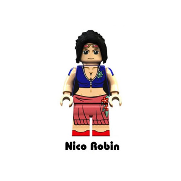 Minifigures nhân vật one piece Ace, Sabo, Shanks, Nami, Robin, Law