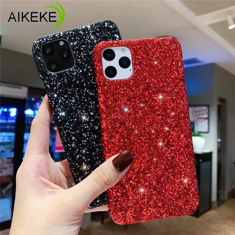 Ốp điện thoại cứng long lanh thích hợp cho iPhone 11 Pro Max XR X XS Max 7 8 6 6s Plus 5 5S SE