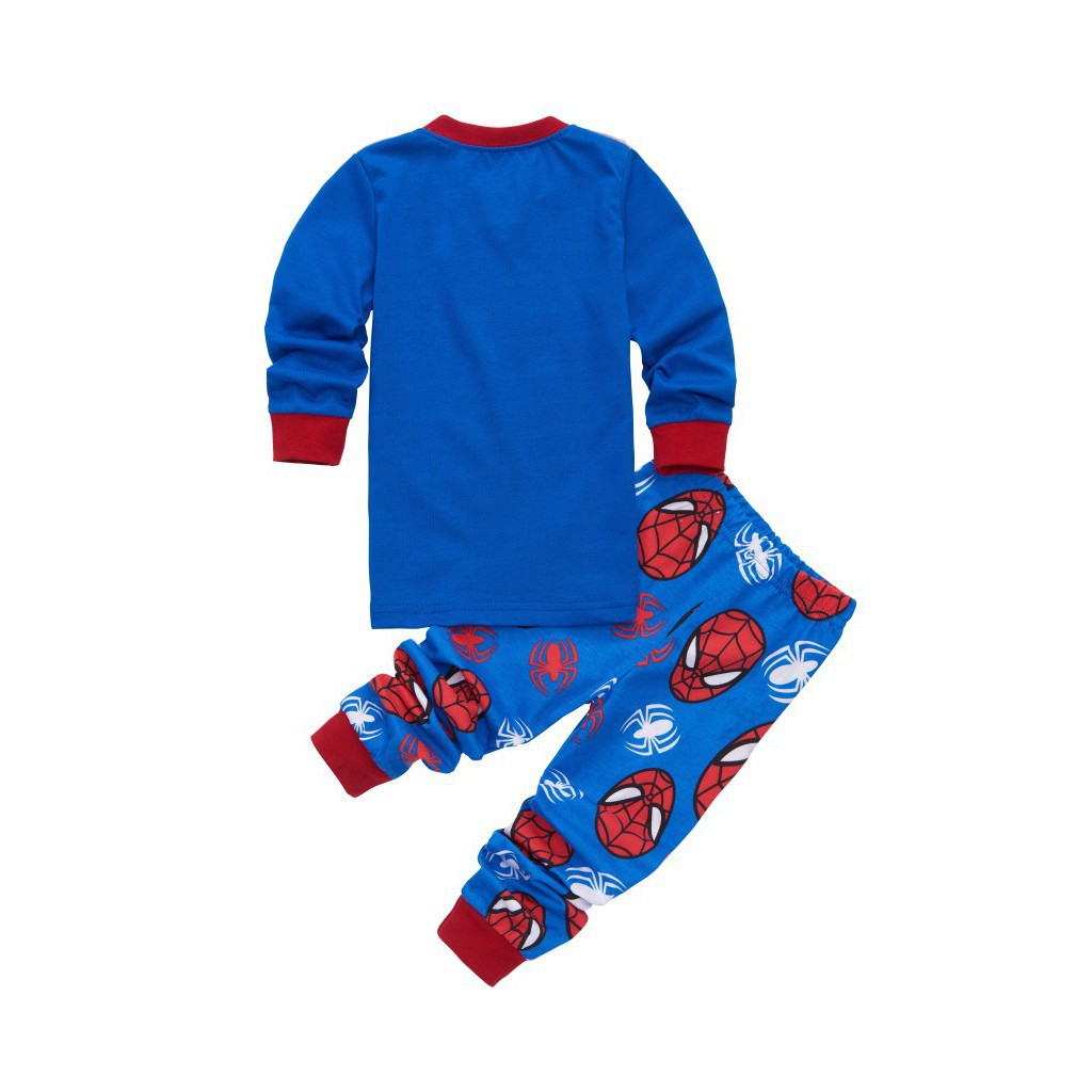 Bộ Pijama In Hình Spiderman Dành Cho Bé Trai