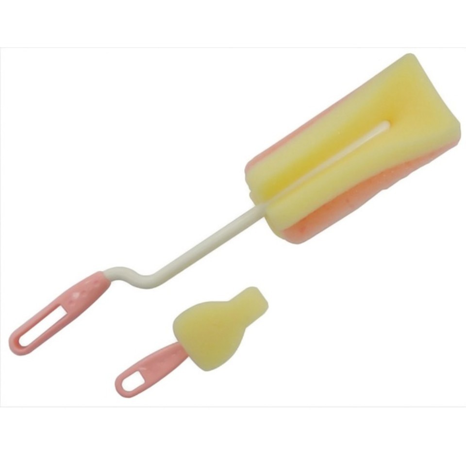 [Mã 267FMCGSALE giảm 8% đơn 500K] (nội địa nhật) Cọ rửa bình sữa loại mút xốp Nhật Bản