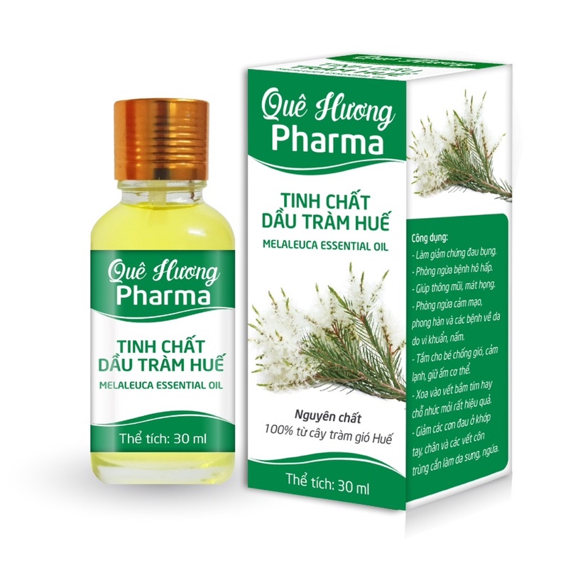 Tinh dầu tràm Pharma  hương sả tranh, dầu quế, dầu tràm 10ml và 30ml