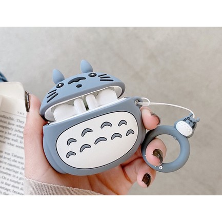 Case Vỏ Bao Airpods Đựng Tai Nghe Airpod 1 2 Pro Totoro Cover i11, i12...Toronto tặng kèm móc