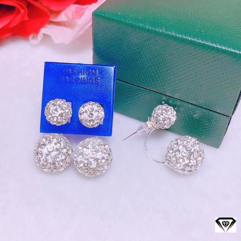 HÔNG TAI BẠC DOIR DẠNG PHAY CHO NỮ CAO CẤP